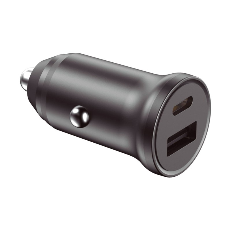 Comprar KSIX BXCRC20PD Negro - Cargador USB-A + USB-C para coche 20W - Ganga Electrónica
