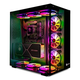 Comprar Caja Pc Talius Atx Gaming Cronos Rgb Cristal Templado Usb 3.0 - Ganga Electrónica