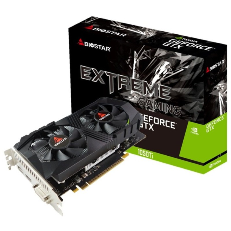 Comprar Vga Biostar Geforce Gtx1050ti 4gb Gddr5 1291 Mhz Pci 3.0 Hdmi Displayport Dvi - Ganga Electrónica