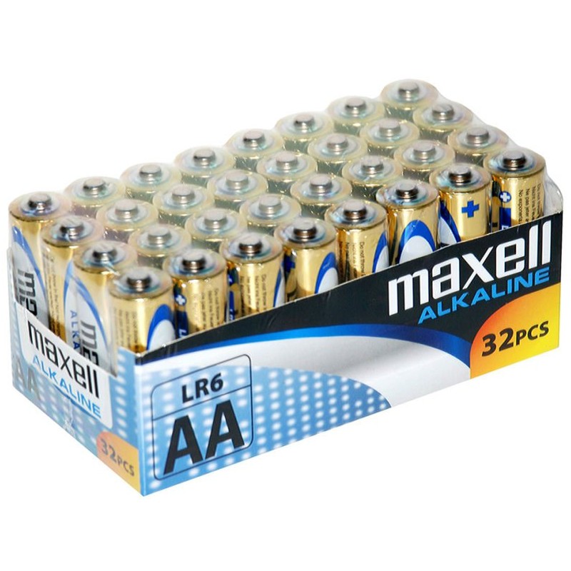 Comprar Maxell Pilas Alcalinas Aa - Lr06- Pack 32 Uds - Ganga Electrónica