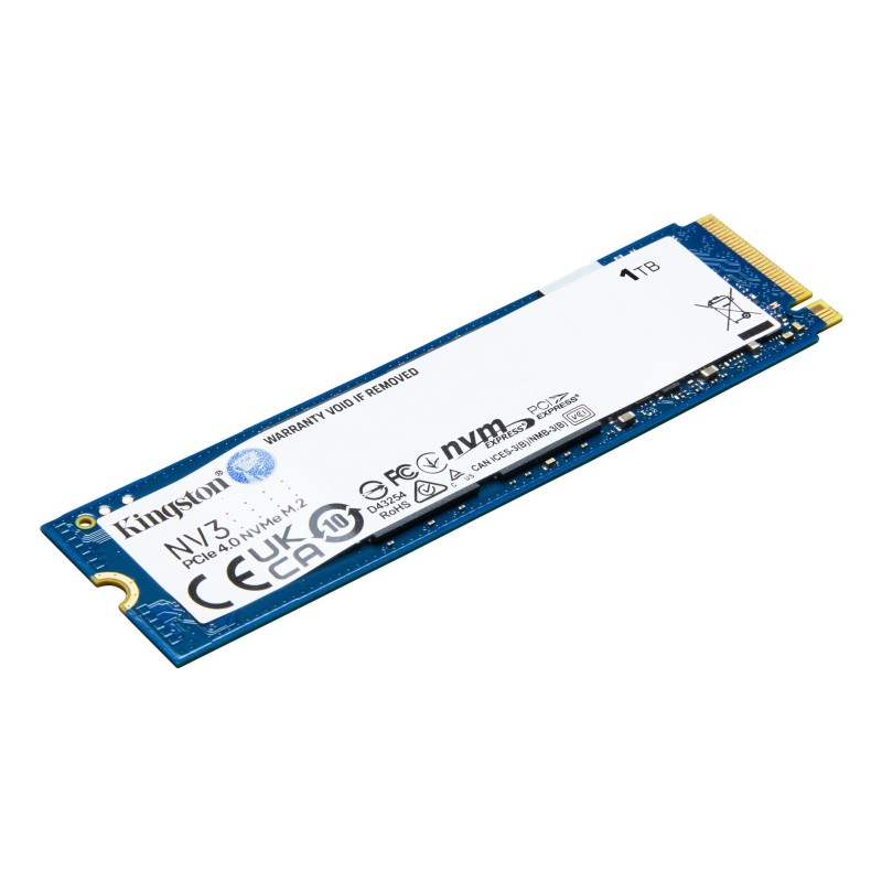 Comprar Disco Ssd Kingston Nv3 1tb Kingston Snv3s/1000gbk M.2 Pcie 4.0 Nvme Bulk - Ganga Electrónica