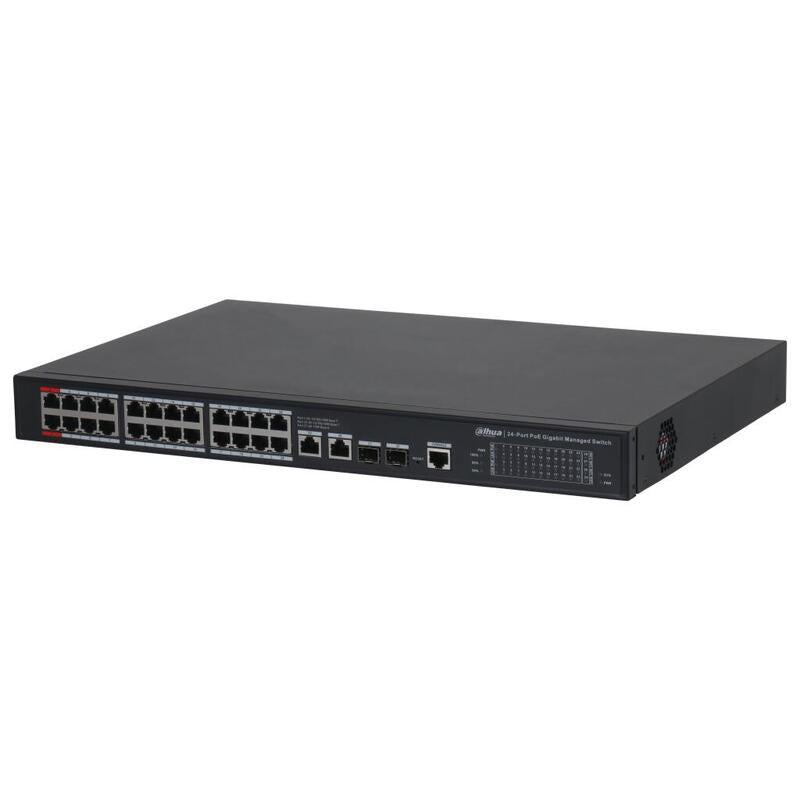 Comprar Dahua S4228-24gt-240 Switch Poe 24 Puertos Gigabit + 2 Uplink Gigabit Rj45 + 2sfp Gigabit 240w Manejable En Cloud Layer2