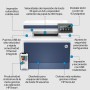 Comprar Multifunción Láser Color Hp Laserjet Pro 4302fdn Fax Dúplex Adf Blanca Y Azul - Ganga Electrónica