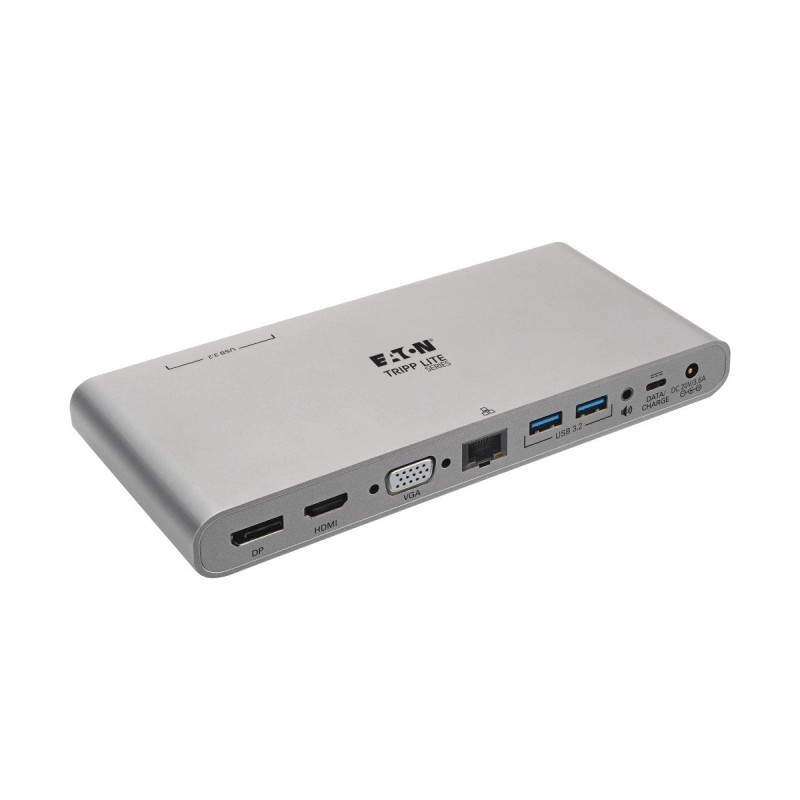 Comprar Eaton Tripp Lite Usb-C Dock Triple Display 4k Hdmi/Displayport Vga Usb 3.2 Gen 1 Usb-A/Usb-C Hub Gbe 100w Pd Charging - 