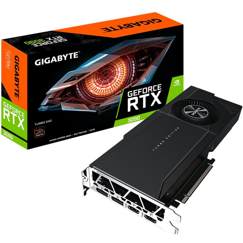 Comprar Gigabyte Gv-N3090turbo-24gd Tarjeta Gráfica Nvidia Geforce Rtx 3090 24 Gb Gddr6x - Ganga Electrónica
