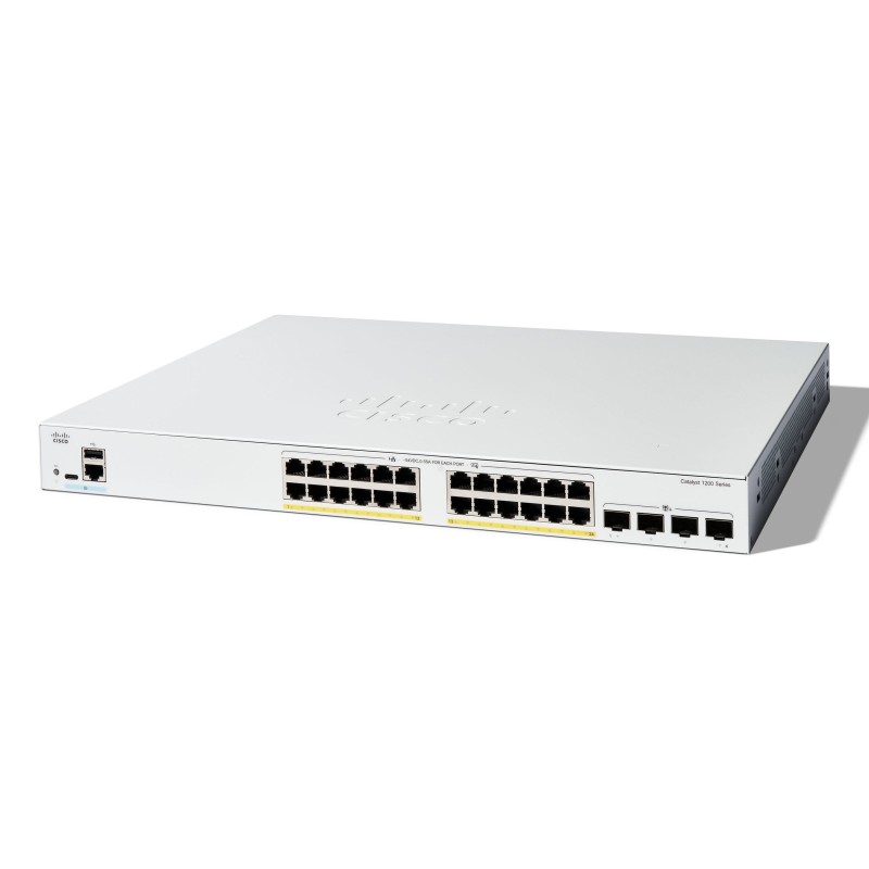 Comprar Cisco Catalyst 1200-24fp-4x Conmutador L3 Inteligente 24 X 10/100/1000 (Poe+) + 4 X 10 Gigabit Sfp+ Montaje En Rack Poe+