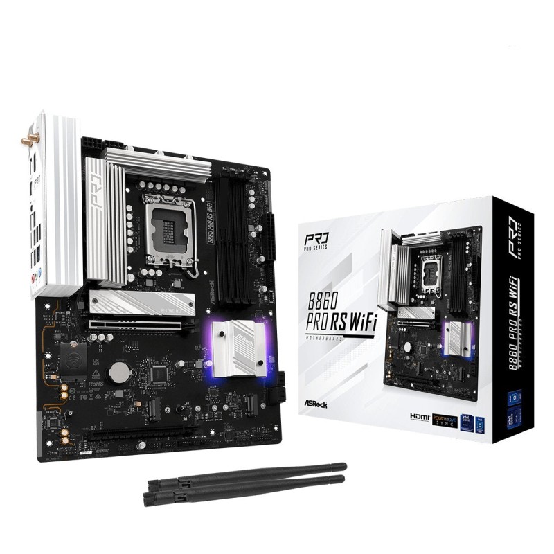 Comprar Placa Base Asrock B860 Pro Rs Wifi Ddr5 Intel S1851 Retail - Ganga Electrónica