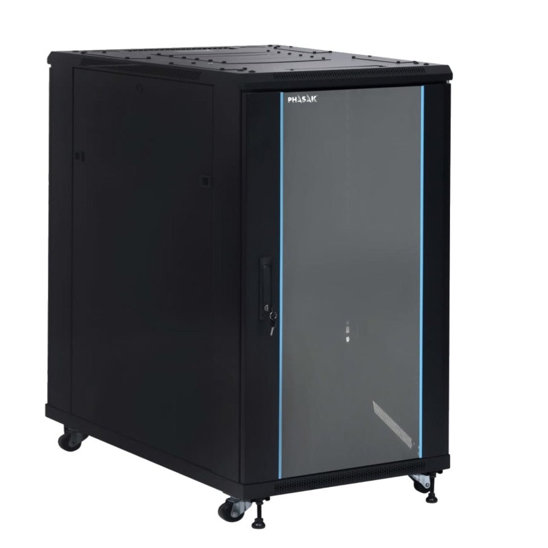Comprar Armario Rack Phasak 19" Phasak Pro 22u 600x1000 Montado (Incluye: 2 Bandejas De 19? + Regleta Electrica 19? + Juego De -