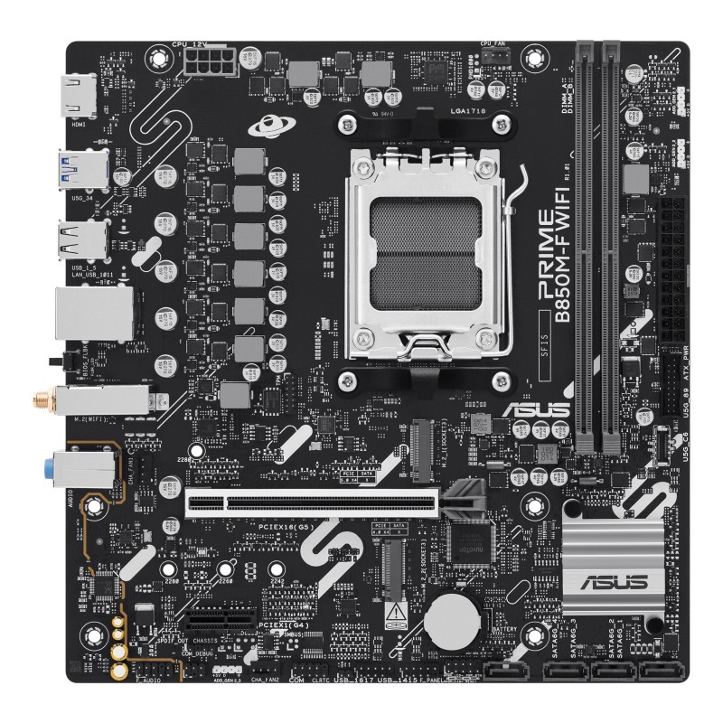 Comprar Placa Base Pb Asus Prime Prime B850m-F Wifi Skt Am5 Atx 4xddr5 Displayport Hdmi Usb 10gbps - Ganga Electrónica