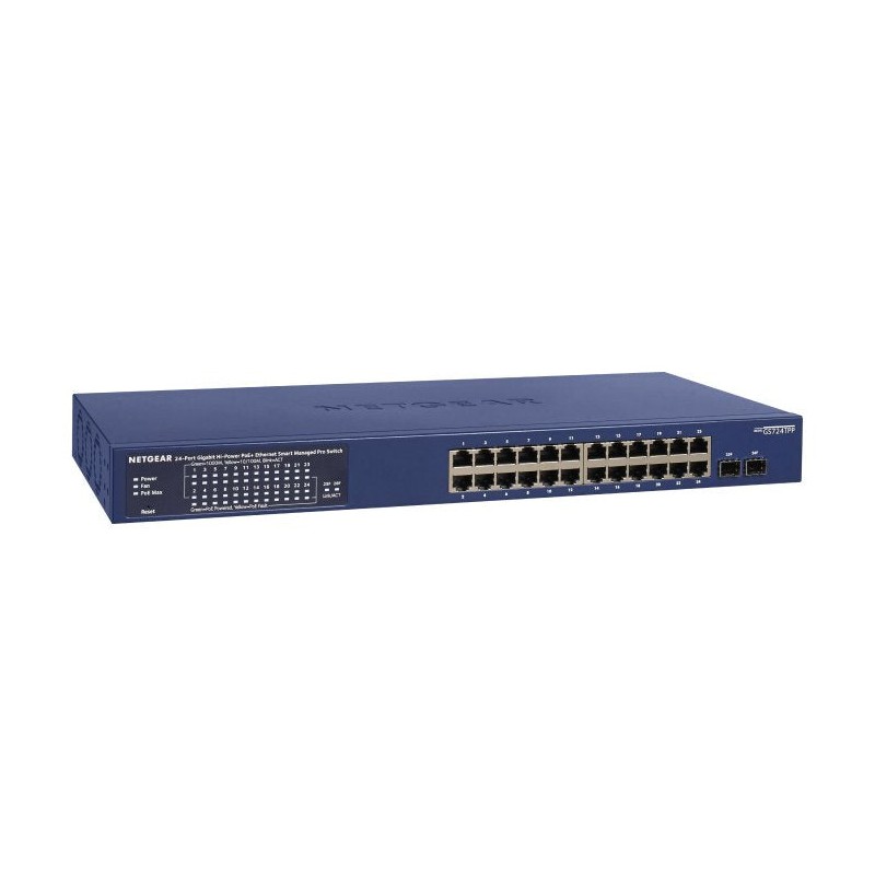 Comprar Netgear Switch Smart De 24 Puertos Gigabit Ethernet Poe+ Con 2 Puertos Sfp Y Gestión En La Nube - Ganga Electrónica