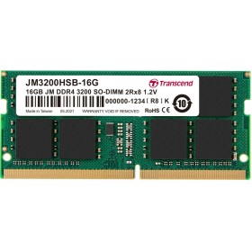 Comprar Memoria Ram Transcend 16gb Jm Ddr4 3200mhz So-Dimm 2rx8 1gx8 Cl22 1.2v - Ganga Electrónica