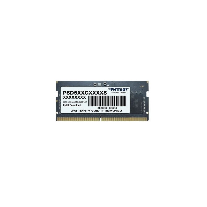 Comprar Patriot Signature Sodimm DDR5 16gb 5600MHZ 1 Rank - Ganga Electrónica