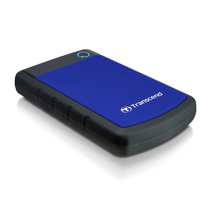 Comprar Disco Externo HDD Transcend Carcasa Antigolpes Storejet 2tb - 2.5PULGADAS - USB 3.0 - Negro - Azul - TS2TSJ25H3B - Ganga