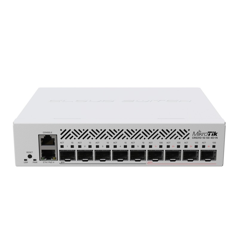 Comprar Mikrotik Crs310-1g-5s-4s+In Cloud Router Switch Crs310-1g-5s-4s+In With 800 Mhz Cpu, 256 Mb Ram, 4xsfp+, 5xsfp Cages, 1x