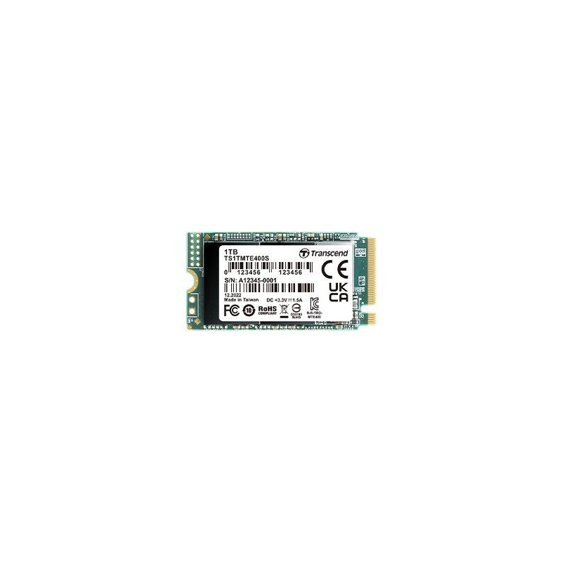 Comprar Ssd Transcend Mte400s 1tb, Ssd (Pcie 3.0 X4, Nvme, M.2 2242) Ts1tmte400s - Ganga Electrónica