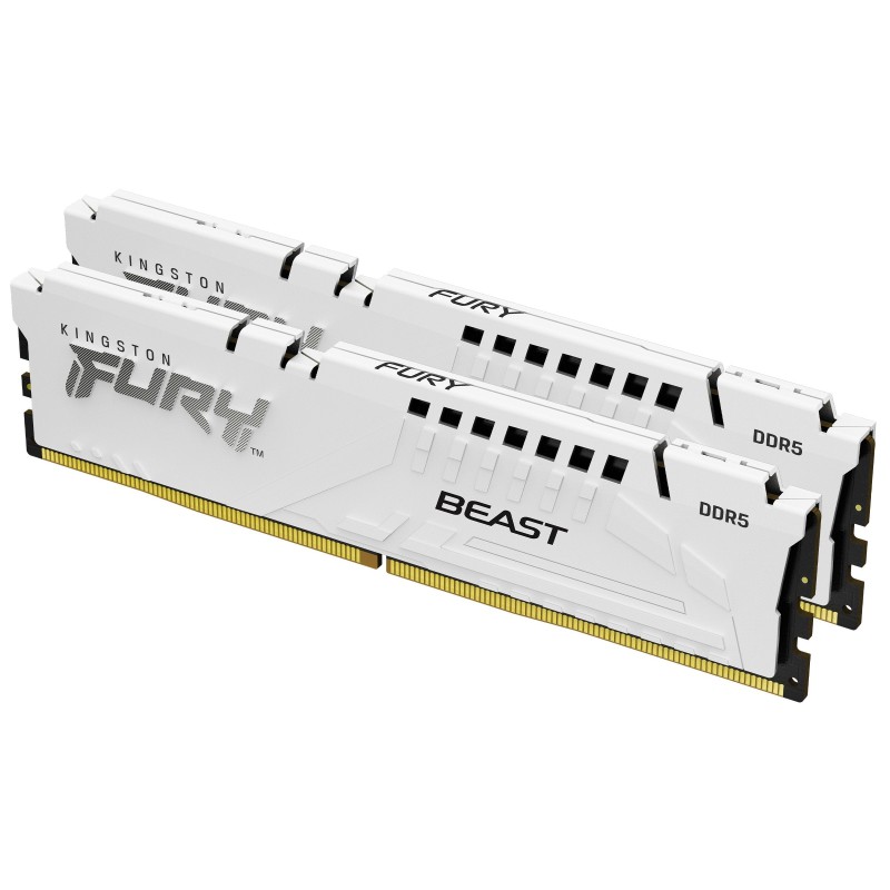 Comprar Memoria Kingston Fury Beast 32gb 2x16gb Ddr5 5600mt S Ddr5 Cl36 Blanco Expo Kf556c36bwek2-32 - Ganga Electrónica