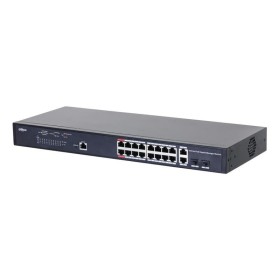 Comprar Dahua Pfs4218-16gt-130 Switch Poe 2.0 16 Puertos Gigabit + 2 Combo Gigabit Rj45/Sfp Uplink 230w Manejable Layer2 - Ganga