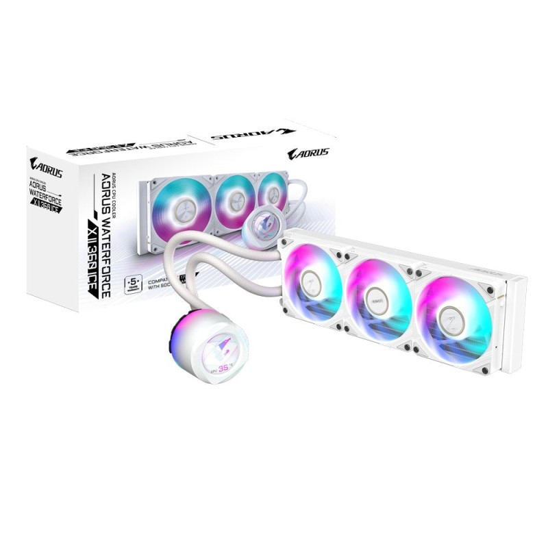 Comprar Gigabyte Aorus Waterforce X Ii 360i Procesador Sistema De Refrigeración Líquida Todo En Uno 12 Cm Blanco - Ganga Electró