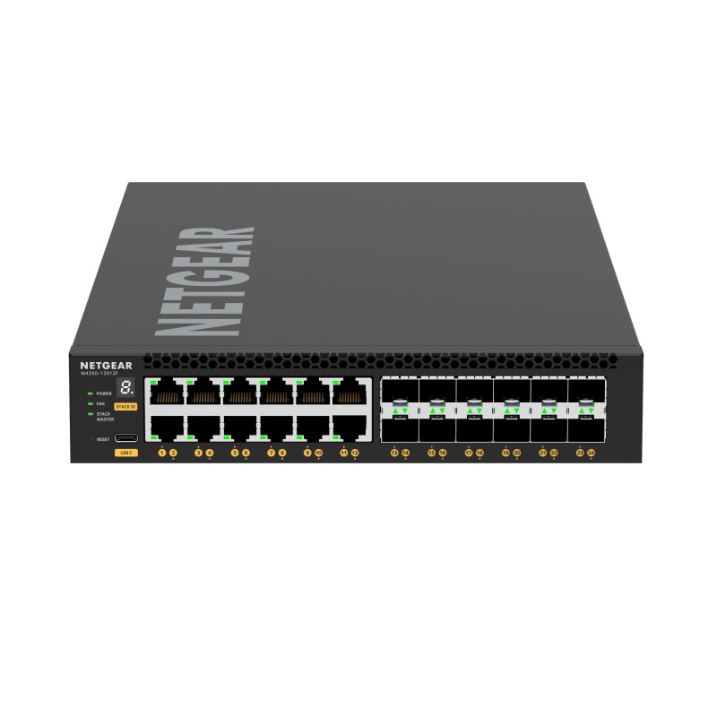 Comprar Switch Netgear M4350-12x12f Gestionado L3 10g Ethernet (100/1000/10000) 1u Negro - Ganga Electrónica