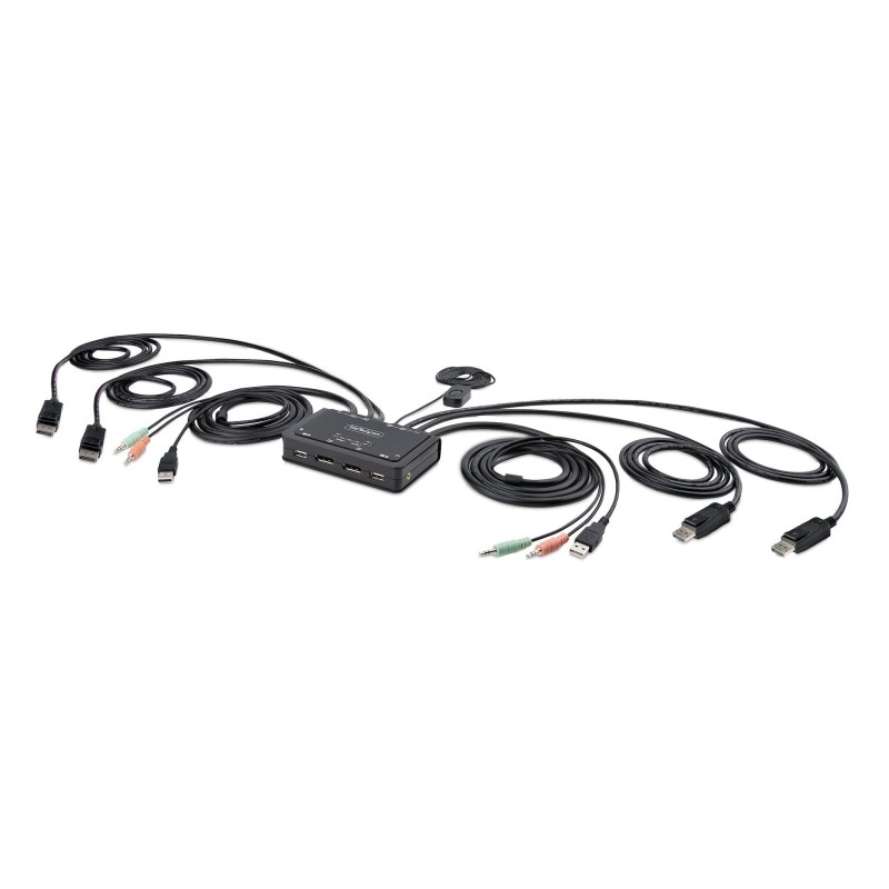 Comprar Startech Switch Cable Kvm De 2 Puertos Cpnt 2 Monitores Displayport - Ganga Electrónica