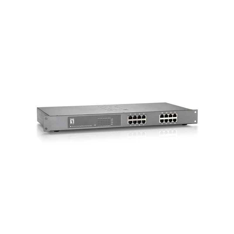 Comprar Levelone Switch 16x Fe Fep-1612w150 19" 150w 16xpoe+ - Ganga Electrónica