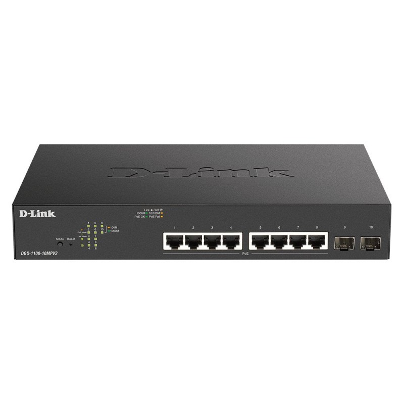 Comprar Switch D link 10 Puertos Gestionable 2 Gigabit Poe - Ganga Electrónica