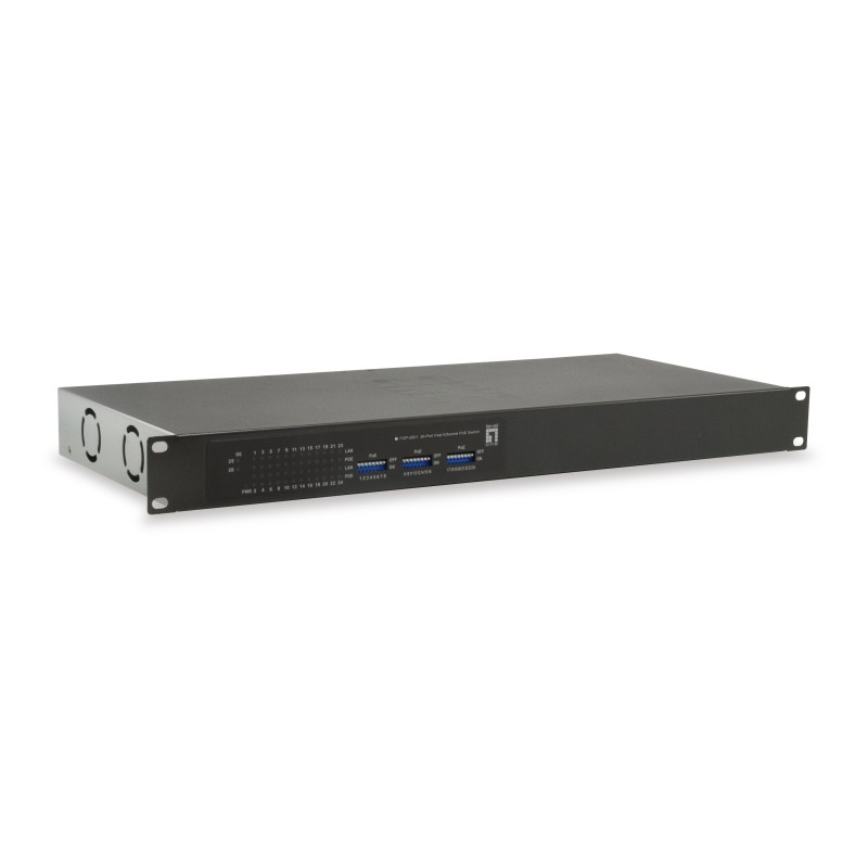 Comprar Levelone Switch 24X Fe FGP-2601 2XGE 19" 150w 24XPOE - Ganga Electrónica