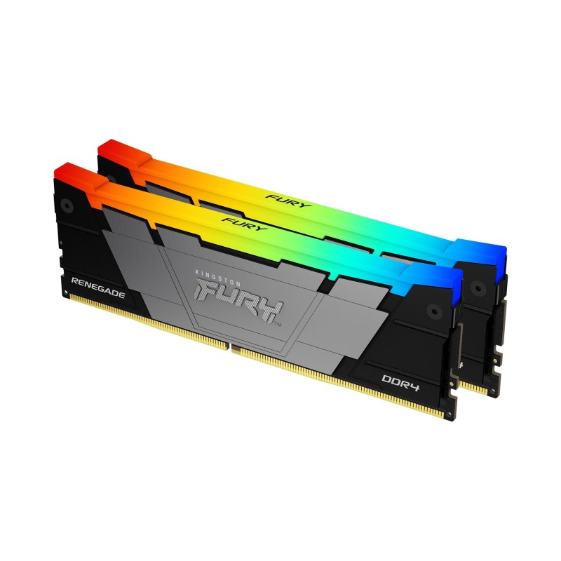 Comprar Memoria Kingston Ddr4 16 Gb 3200 (2x 8 Gb) Kf432c16rb2ak2/16, Renegade Rgb, Intel Xmp Kf432c16rb2ak2/16 Negro - Ganga El