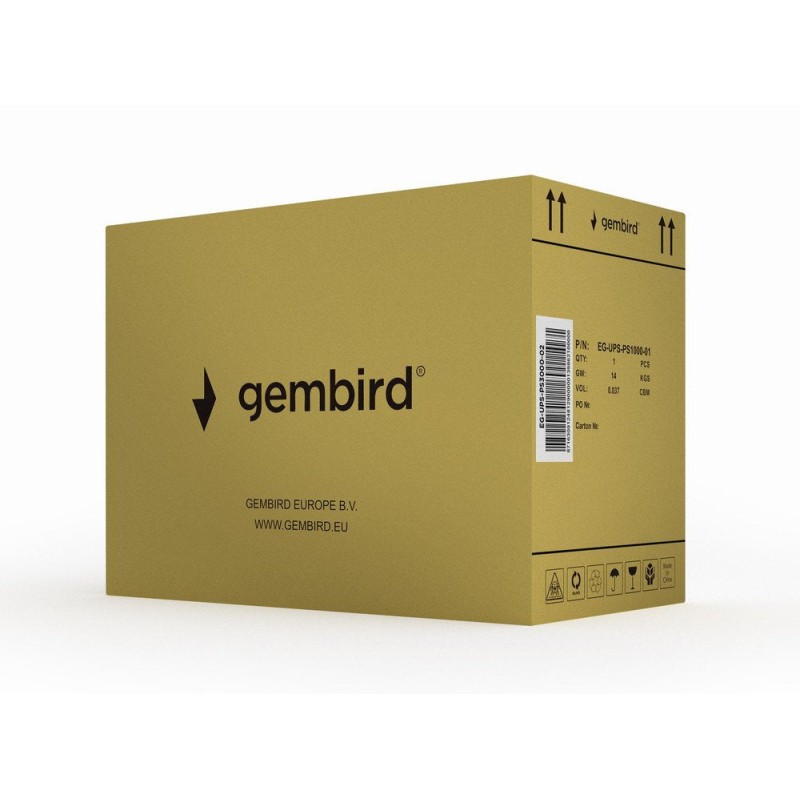 Comprar Sai Gembird De Onda Senoidal Pura De 3000 Va Pant Lcd 3 Sali Schuko Usb Negro - Ganga Electrónica