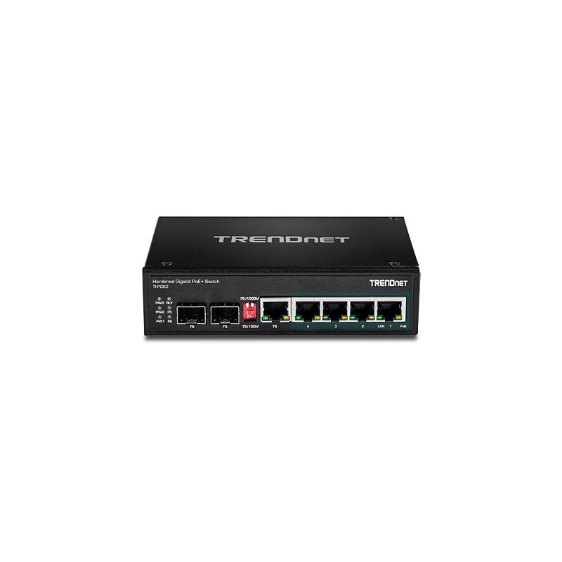 Comprar Trendnet Ti-Pg62 Switch No Administrado Gigabit Ethernet (10/100/1000) Negro Energía Sobre Ethernet (Poe) - Ganga Electr