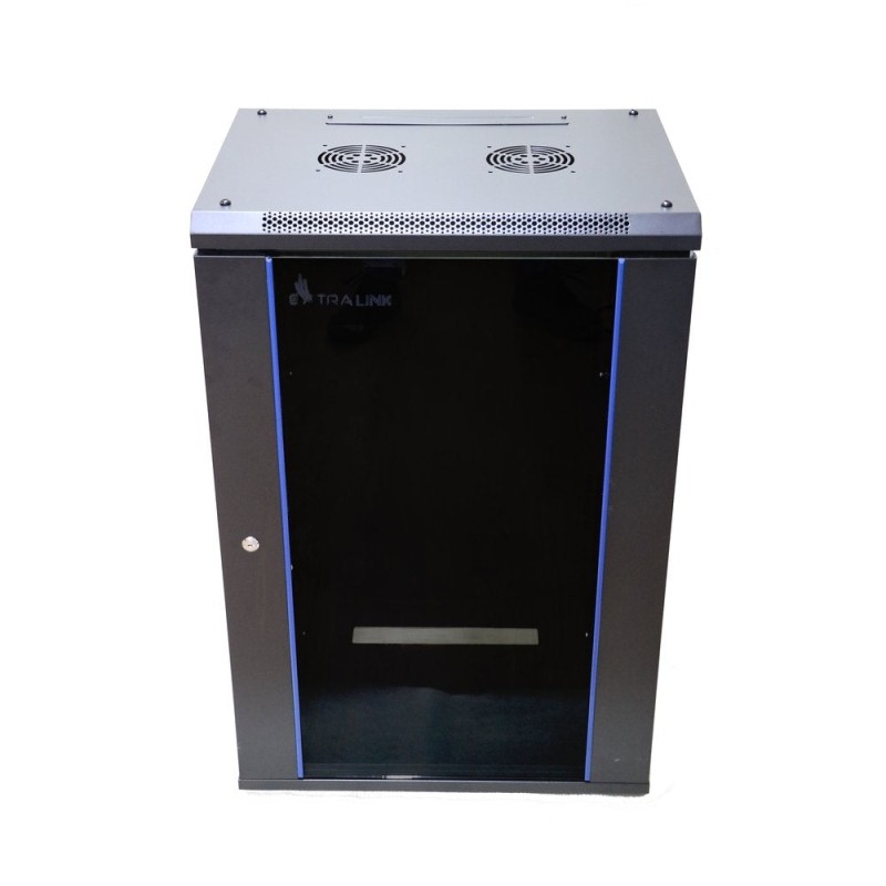 Comprar Armario Pared Extralink 19, 18U 600MM, Vidrio, Negro - Ganga Electrónica