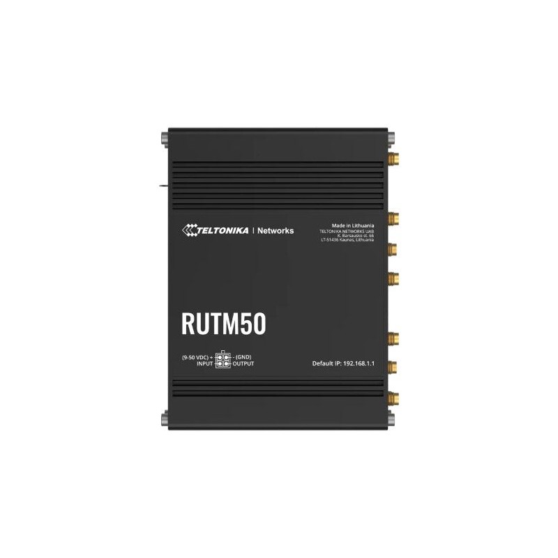 Comprar Router Inalámbrico Teltonika Rutm50 Gigabit Ethernet Doble Banda (2,4 Ghz / 5 Ghz) 5g Negro - Ganga Electrónica