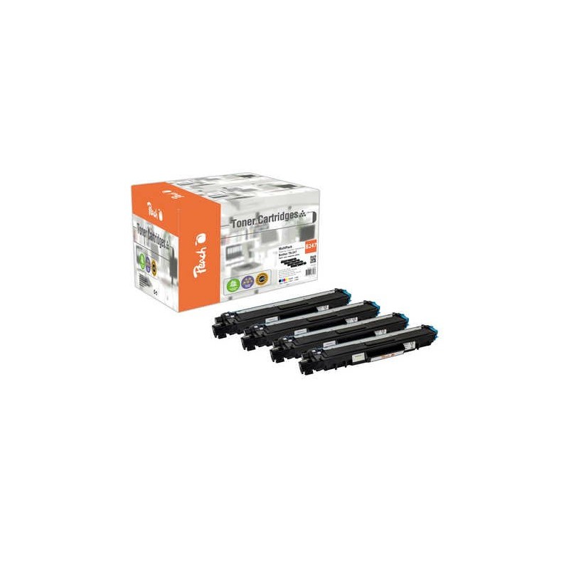 Comprar Peach Pt1070 Tóner Compatible Para Brother Tn-247 Negro, Cian, Magenta, Amarillo - Ganga Electrónica