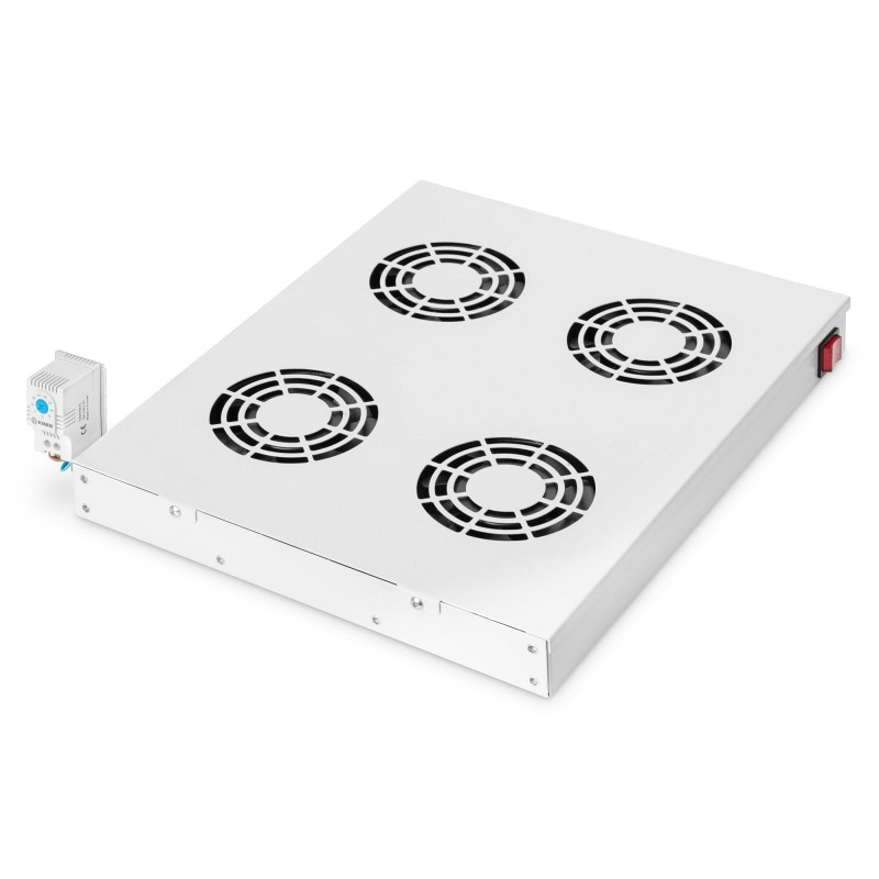 Comprar Ventilador Empotrado Digitus Rm Con 4 Ventiladores Para Armarios De Pie, 45x330x483mm - Ganga Electrónica