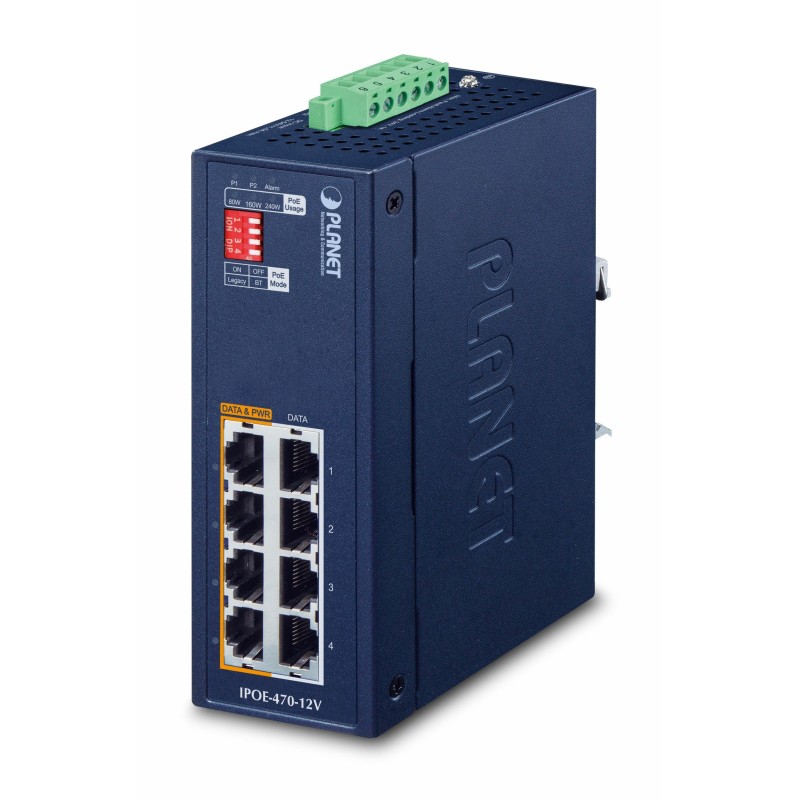 Comprar Planet Switch Inyector Industrial De 4 Puertos Ge 802.3bt Poe ++ - Ganga Electrónica