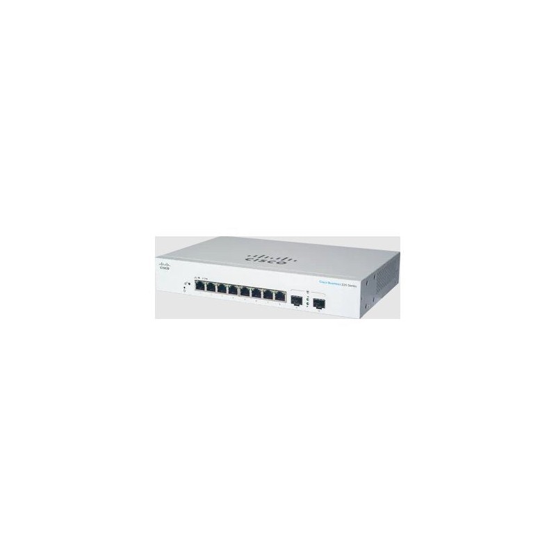 Comprar Cisco Switch Cbs220-8t-E-2g, 8xgbe Rj45, 2x Small Form-Factor Sfp - Ganga Electrónica