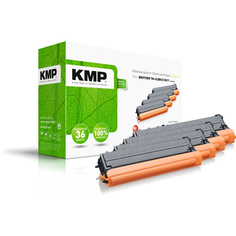 Comprar Kmp Tóner Compatible Para Brother Tn-423bk C M Y Multipack B-T101xm - Ganga Electrónica
