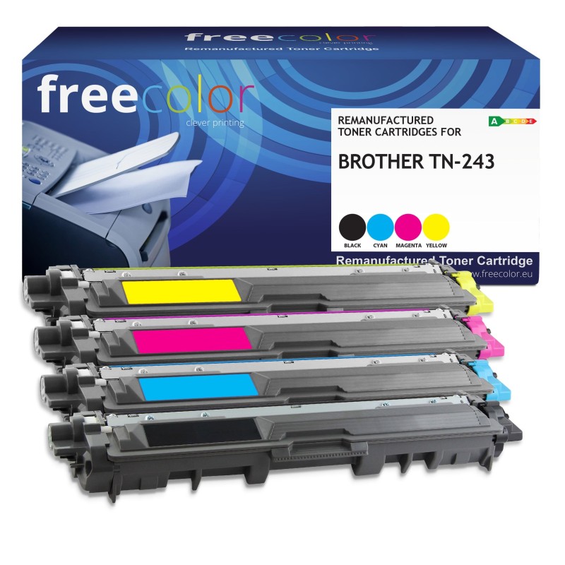 Comprar Tóner Freecolor Brother Tn-243 B C M Y Remanufacturado - Ganga Electrónica