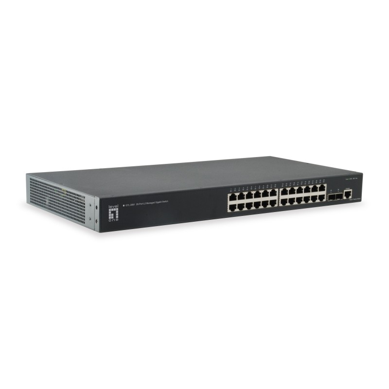 Comprar Levelone Switch 24x Ge Gtl-2661 2xgsfp 19" - Ganga Electrónica
