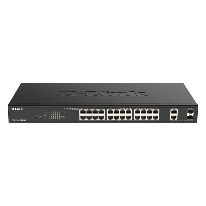 Comprar D-Link Switch 26 Puertos 10/100/1gbit Poe Max Power + 2 Sfp - Ganga Electrónica