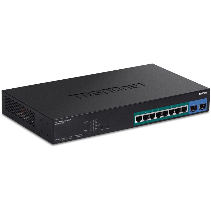 Comprar Tswitch Trendnet De 10 Puertos Gigabit Web Smart Poe+ - Ganga Electrónica