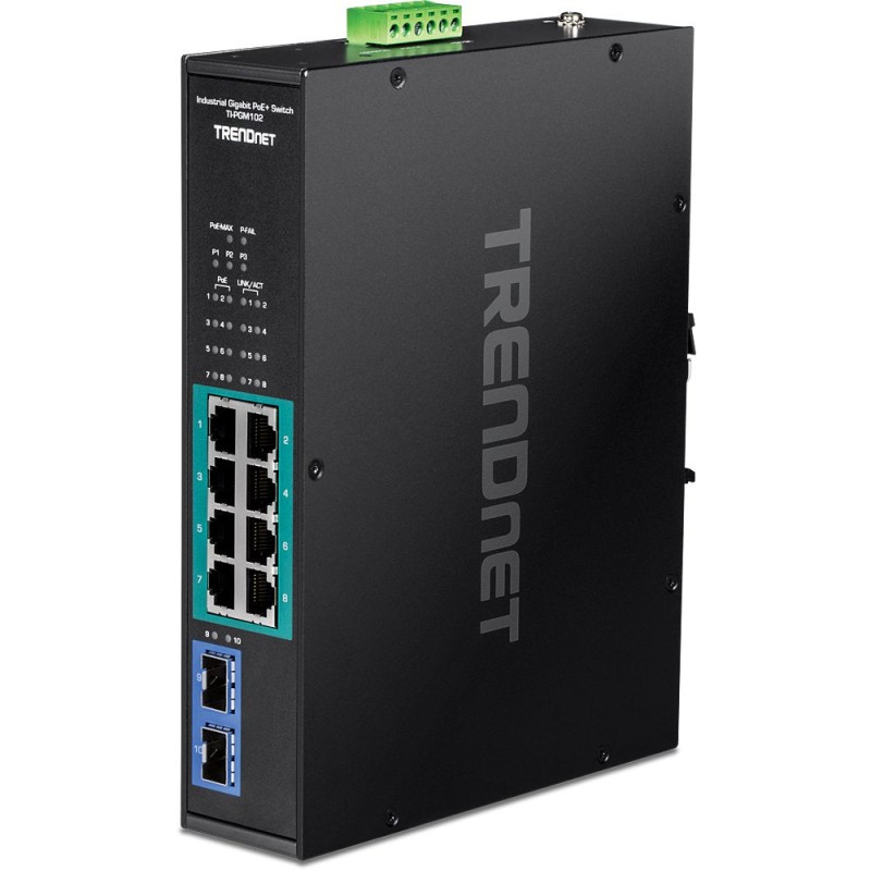 Comprar Trendnet Ti-Pgm102 Switch Gigabit Ethernet (10/100/1000) Energía Sobre Ethernet (Poe) Negro - Ganga Electrónica