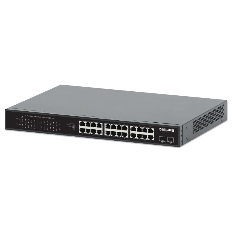 Comprar Intellinet 24port Gigabit Poe+ Switch 2x1g Sfp 370 W - Ganga Electrónica