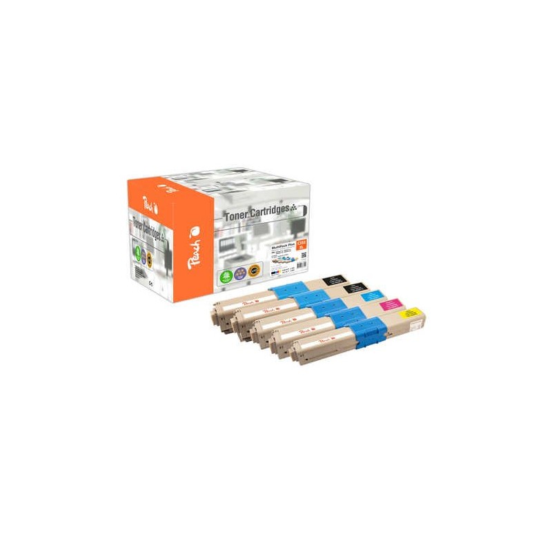 Comprar Tóner Peach 112228 5 Pieza(S) Compatible Negro, Cian, Magenta, Amarillo - Ganga Electrónica