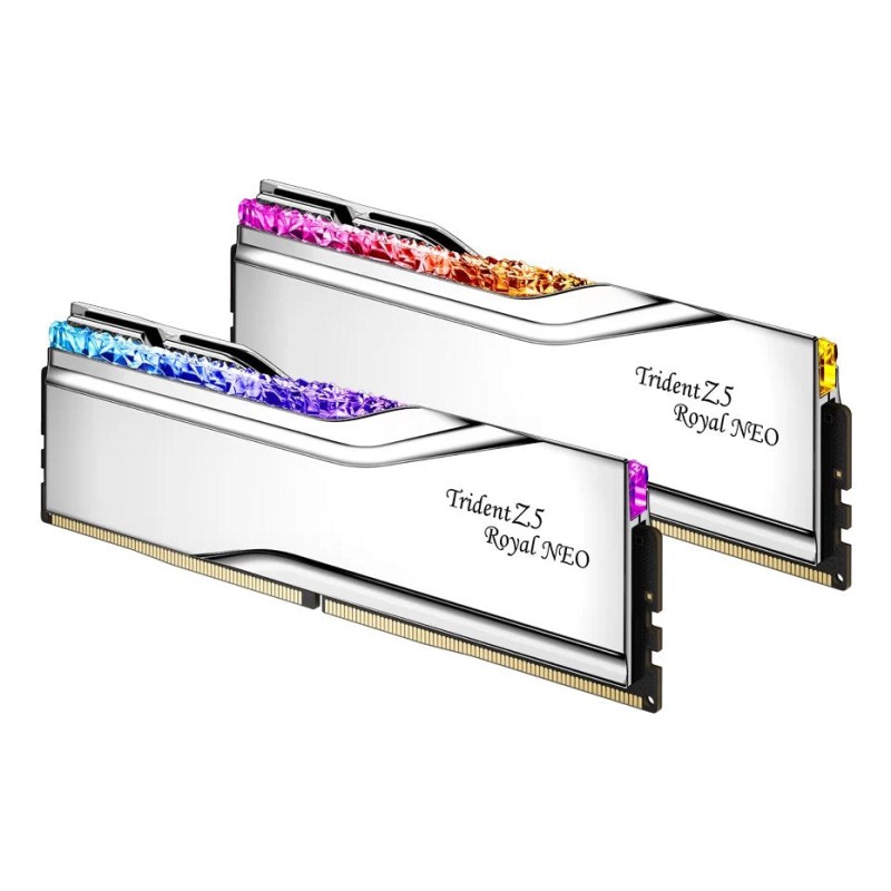 Comprar Memoria G.skill Memoria 32 Gb Ddr5 6000 2x 16 Gb Kit Dual, Plateada, F5-6000j2836g16gx2-Tr5ns, Trident Z5 Royal Neo, Amd