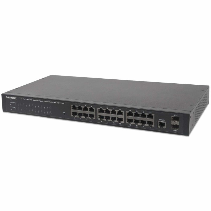 Comprar Intellinet Switch 24x Ge Web-Managed Snmp 2xmini Gbic Poe+ - Ganga Electrónica
