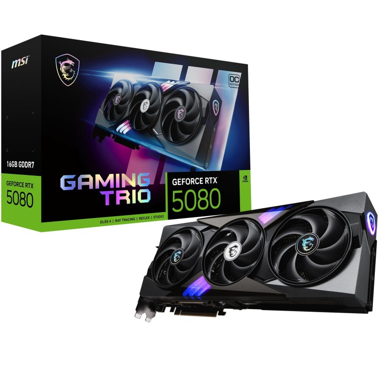 Comprar Tarjeta Grafica Msi Rtx 5080 16g Gaming Trio Oc - Ganga Electrónica