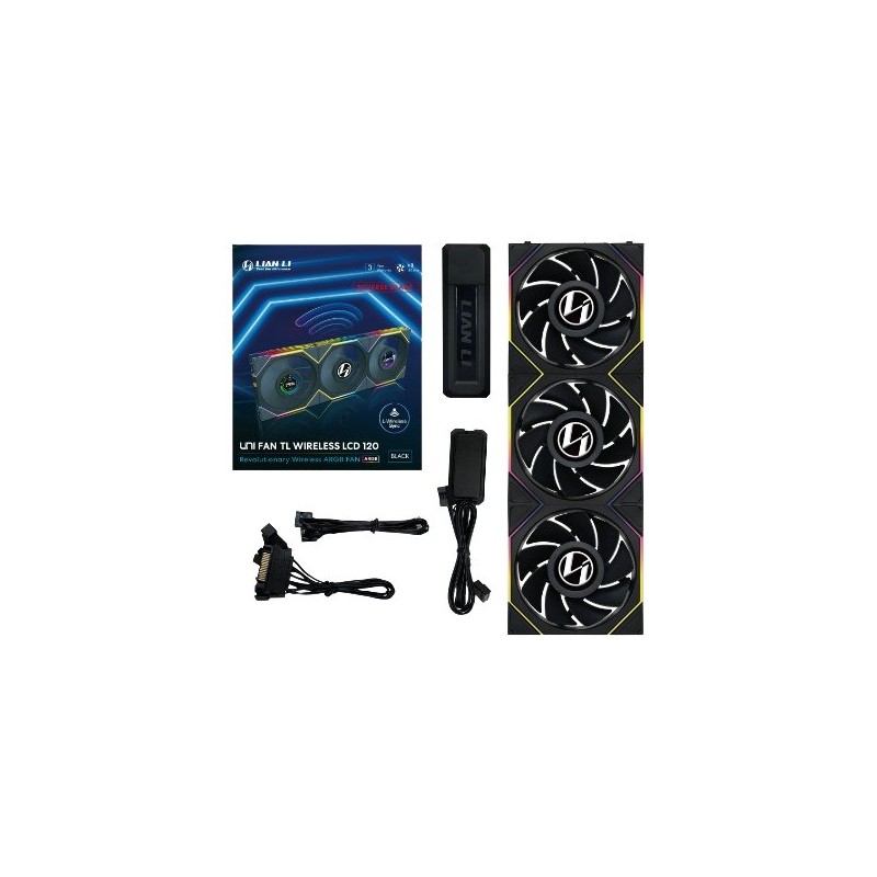 Comprar Ventilador 120x120 Lian li Unifantl-Lcd Wireless Black R - Ganga Electrónica