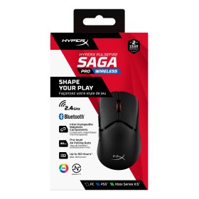 Comprar Kingston Ratón Hp Hyperx Pulsefire Saga Pro Gaming Inalámbrico (Negro) - Ganga Electrónica