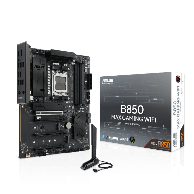 Comprar Placa Base Asus B850 Max Gaming Wifi Amd B850 Am5 Ddr5 Atx Wifi 6e Rgb Pcie 5.0 - Ganga Electrónica
